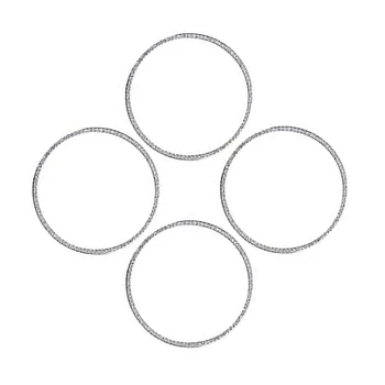 

4Pcs Crystal Car Door Horn Decorative Ring Fit for Benz E Class W213 E200L E300L E320L Accessories Parts Bling Covers Decals Int