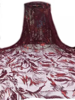 

Shiny bead tube embroidery French mesh African lace Nigerian tulle lace suitable for designers DIY dress evening dress ladies