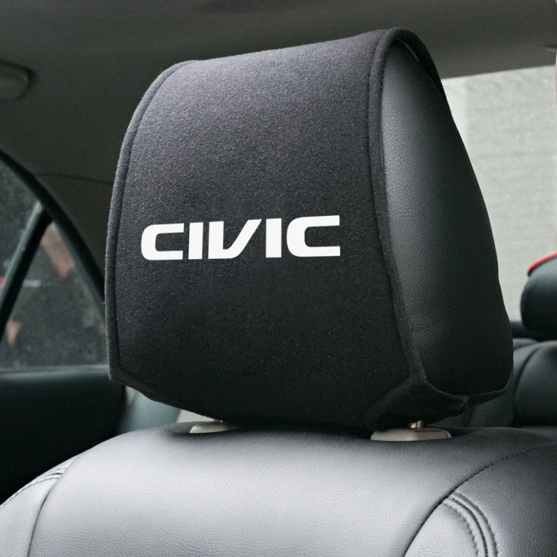 

Car Styling 1PCS Hot car headrest cover fit for Honda Civic 2008 2017 2018 2019 Accessories Car Styling