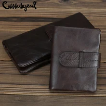 

Cobbler Legend Man Genuine Leather Wallet Male Vintage Long Purse For Cash ID Card Coin Men's Retro Classic Cowhide Wallets
