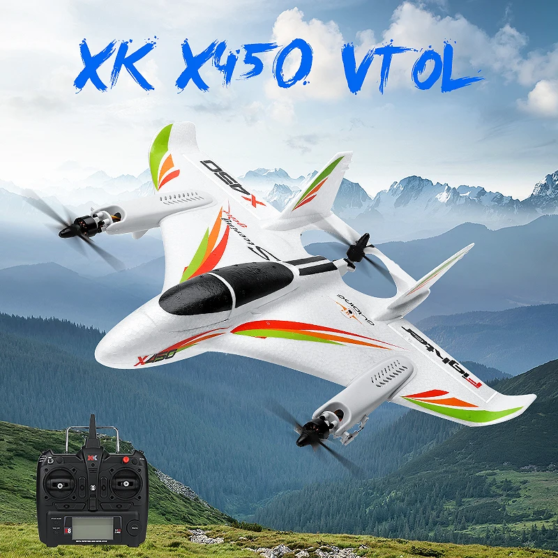 xk x450 vtol 2.4 g 6ch epo