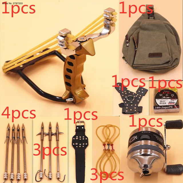 US $52.00 Powerful Multi function Archery Fishing Shooting Fish Catapult Hunting Fishing Sling Shot