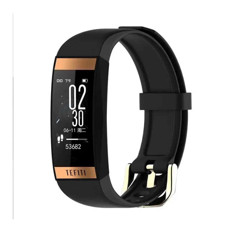 Черный E78 Смарт часы для женщин сердечного ритма кровяное давление smartband фитнес-браслет трекер Ip68 водонепроницаемые спортивные часы Reloj Inteligente - Цвет: Черный