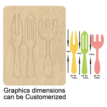 

Knife and Fork For Decorative Scrapbook Card Making Suitable for Common Die Cutting Machines on the Market