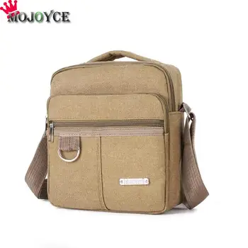 

Fashion Multi-pocket Solid Color Shoulder Messenger Packs Casual Canvas Men Outdoor Travel Crossbody Bags