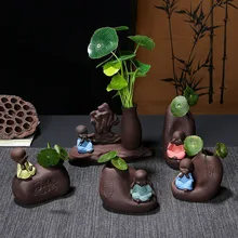 Увлажнитель Aromaterapia De Incenso маленький монах песок ваза Керамическая Мини-Цветочная композиция домашняя Гидропоника ручной работы