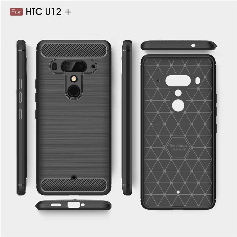 Роскошный противоударный чехол с кольцом для htc 12 plus U11 life EYEs plus, полное покрытие для htc Desire 12 Plus, кобура из углеродного волокна
