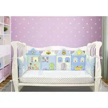 Бортики в кроватку для новорожденного в детскую кроватку бортики домики бортики подушки для мальчика