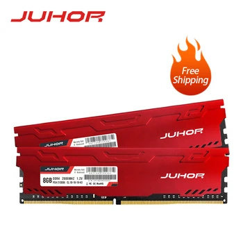 

JUHOR Memoria Ram ddr4 8GB 16GB 2133mhz 2400mhz 2666mhz New DIMM Desktop Memory Rams With Heat Sink