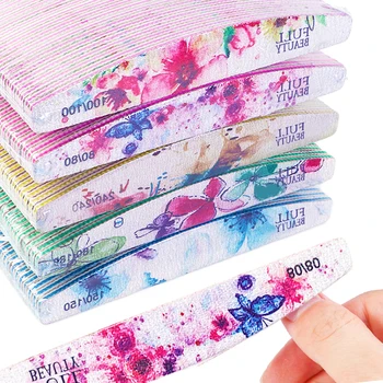 

25pcs Professional Nail File Removible Double-sided Pedicure Tools Nail Buffing Block Nail Sandpaper For Gel Sanding Care LE1521