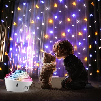 

LED Projector Lamp Star Romantic Night Light For Children Kids Room Bedroom Decor USB Nightlight Baby Lamp Gifts