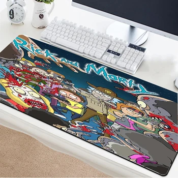 

Yuzuoan Anime Rick&Morty 900x400 Large Player Comfort Control Mouse Pad Non-slip Rubber Lock-edge HD Image Custom LOGO Desk Mat