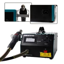 Двойной контроль температуры интеллектуальный цифровой дисплей постоянная температура горячего воздуха пистолет паяльная станция