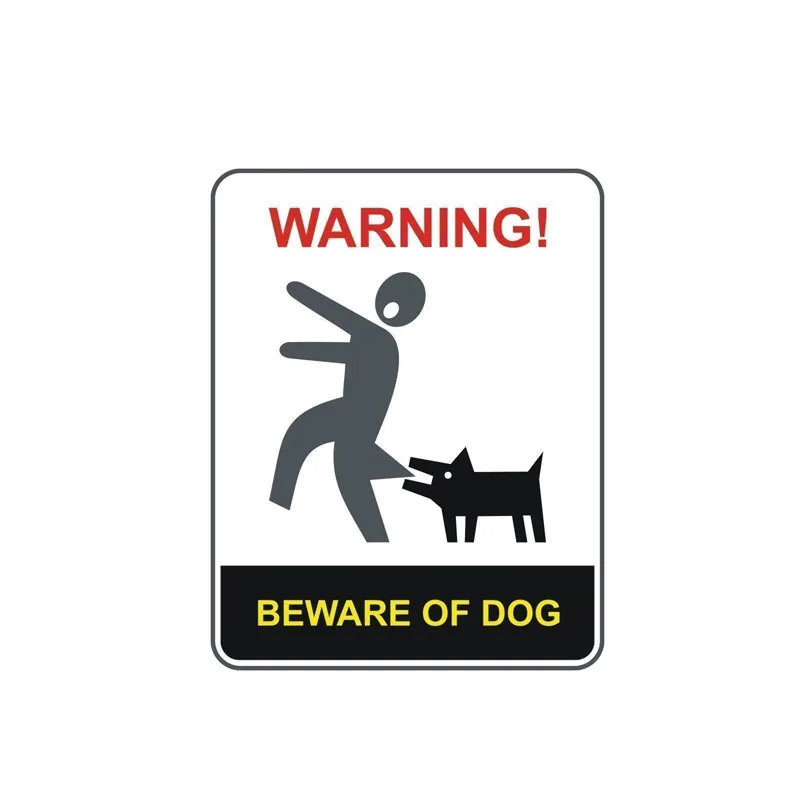 

Funny Reflective Decal Beware of Dogs Warning Car Sticker Waterproof Sunscreen Decals PVC,15cm*11cm