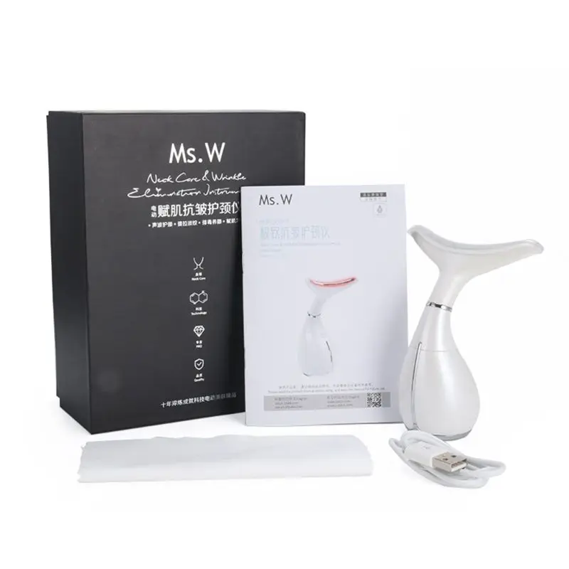  Neck Guard Care Massager Beauty Instrument Anti Aging Skin Tightening Lift Wrinkle Remover Tools