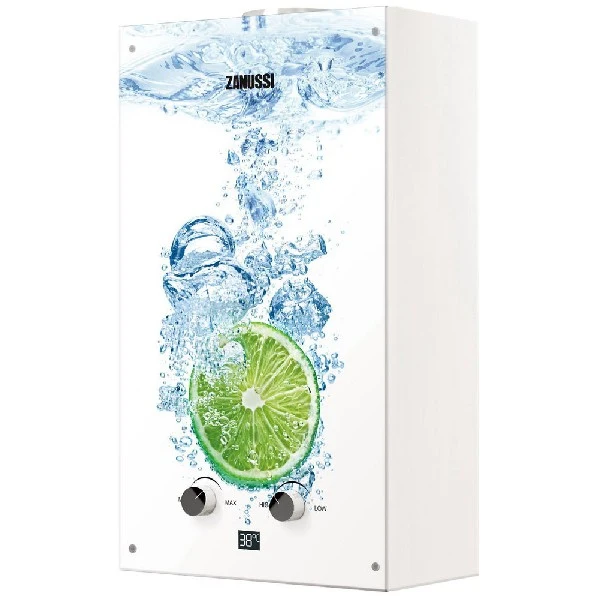 Газовый водонагреватель Zanussi GWH 10 Fonte Glass Lime|Электрические водонагреватели| |