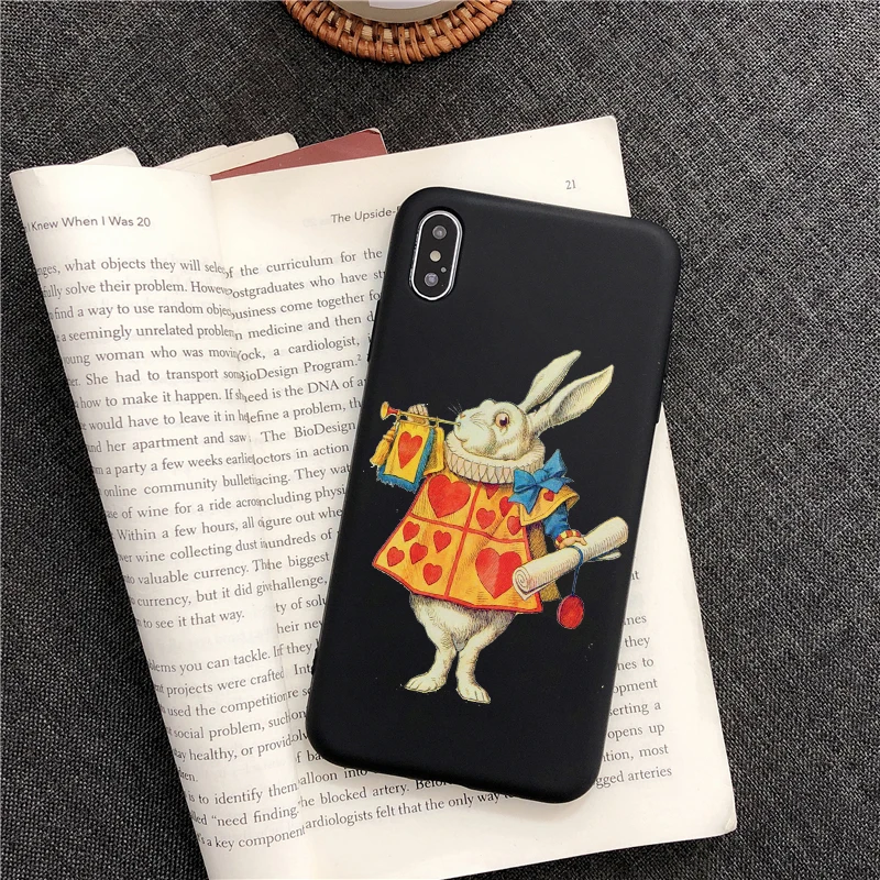 TPU Чехол для телефона с изображением принцессы Алисы в стране чудес для iphone 8 plus, чехол для телефона для iphone X, 5S, SE, 6, 6s, 7 Plus, 11 PRO MAX, Черный силиконовый чехол из ТПУ - Цвет: TPU