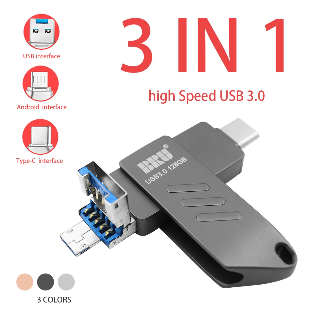 Флеш накопитель Type C Otg Usb 3,0 для высокоскоростного накопителя type c Android 16g 32g 64g 128g 256gb Usb флешка|USB флэш-накопители| | АлиЭкспресс