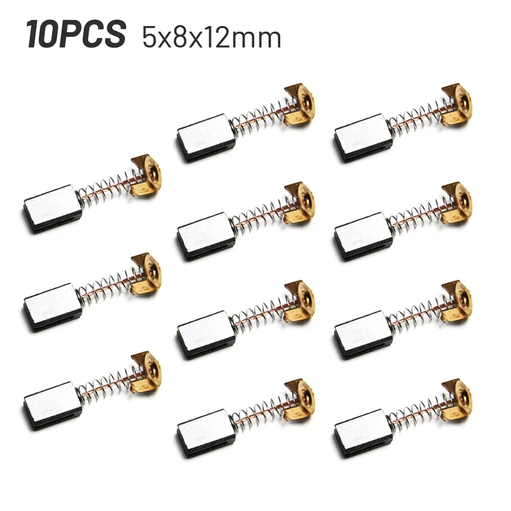 10Pcs Motor Carbon Brush Power Tool Graphite Brushes Replacement For Black Decker Angle Grinder G720