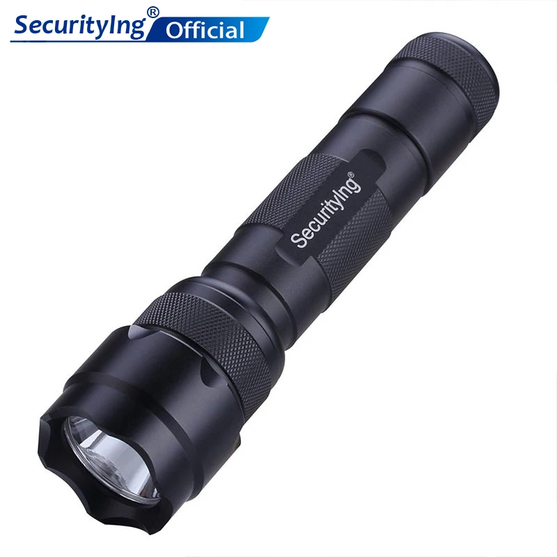 SecurityIng 502B Mini LED Infrared Night Vision Red Light Portable Flashlight 18650 for Outdoor / Camping / Hiking