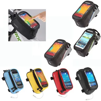 

mountain bike frame bag front tube top accessories bags cycling mtb folding bicycle phone case pannier saddle rear basket