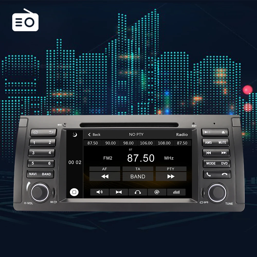 Best Eunavi 1 Din Car DVD Player For BMW E39 E53 X5 Range rover 7