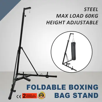 

Dual Station Heavy Duty Boxing Punch Bag Stand Thai Kick Martial Arts