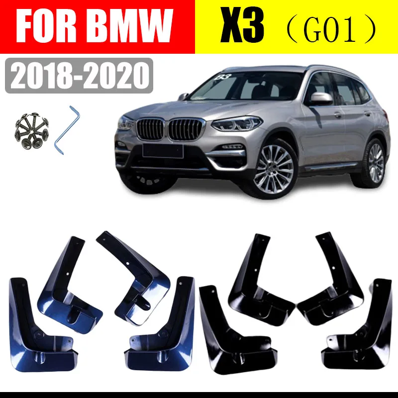 For Bmw X3 G01 Splash Guards Mudflaps Front & Rear Mudguards Mud Flaps