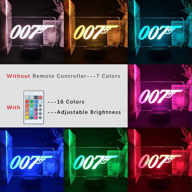 Рисунок 3 - 3D ночсветильник из фильма 007