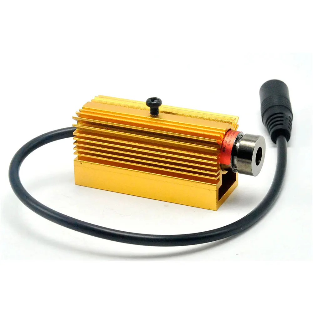 

Focusable 650nm 50mw Red Dot Laser Diode LED Module 13x42mm w/ 5V Adapter & Heatsink