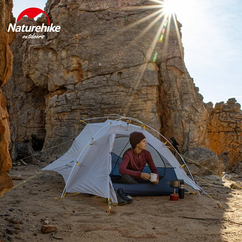 Naturehike Новый cloud up wing 2/15D нейлон 2 человек Открытый Сверхлегкий Палатка с ковриком