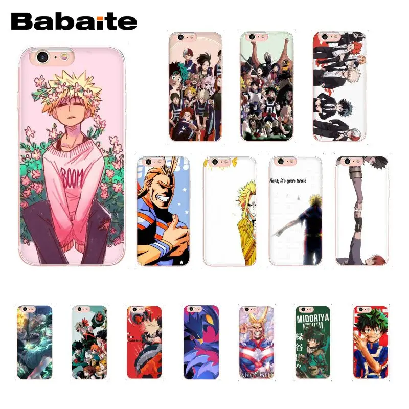 Чехол для телефона с аниме Моя геройская Академия deku bakugou Boku no Hero iphone XR 11 12 Pro Max XS MAX