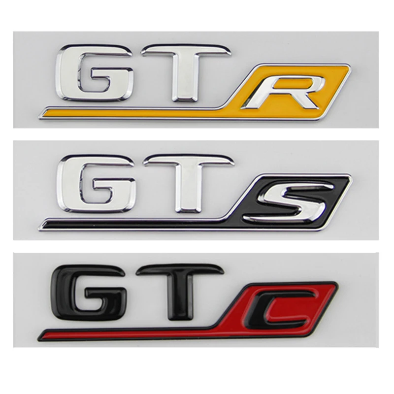 Длинные R S C эмблемы для Mercedes Benz AMG GT GT43 GT50 GTR GTS GTC C63S E63S GLC63S GLE63S эмблема автомобиля