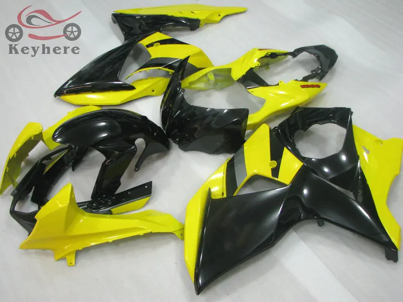 Высокое качество инъекции Обтекатели для Suzuki GSXR1000 2009 2010 2011 2012 2014 желто черные Кузов GSXR 1000 09 15|Полные