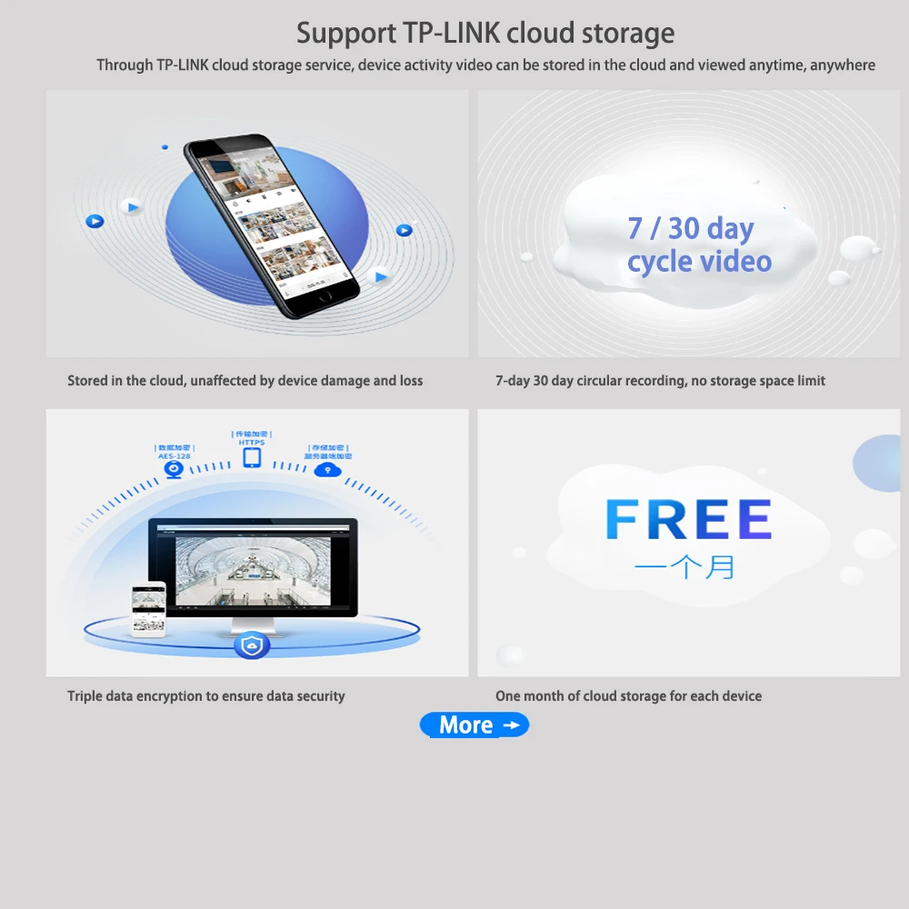 Беспроводная сетевая камера видеонаблюдения TP Link 3 Мп PTZ Wi Fi IP 360 градусов Full View 1080P