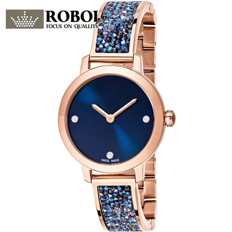 

Original SWA Elegant Woman Watch 5466209 COSMIC ROCK Stainless Steel Strap Crystal Decoration Luxury Watch with Original Logo