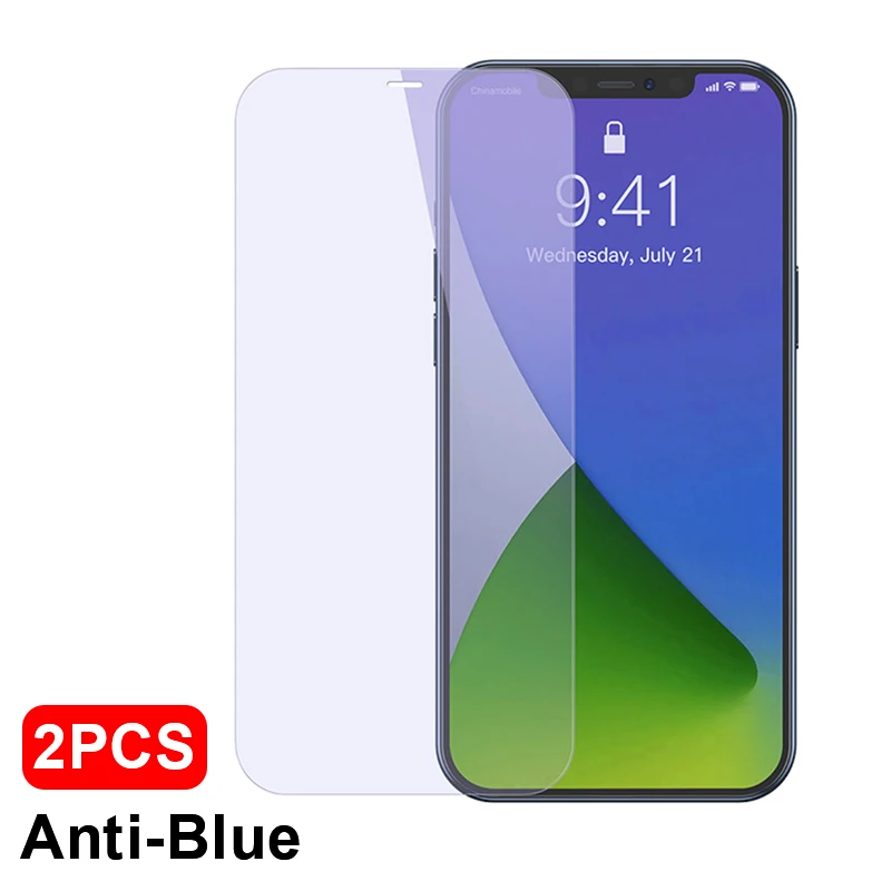 mobile protector Baseus 2PCS Screen Protector 0.3mm Full Cover Protective Tempered Glass For iPhone 12 11 Pro XS 12Pro Max XR X Mini Glass Film phone screen protectors Screen Protectors