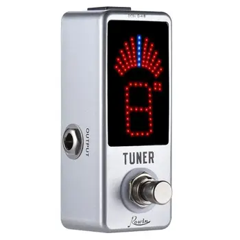 

1 PC Rowin High Precision Guitar Chromatic Tuner Pedal Ture Bypass