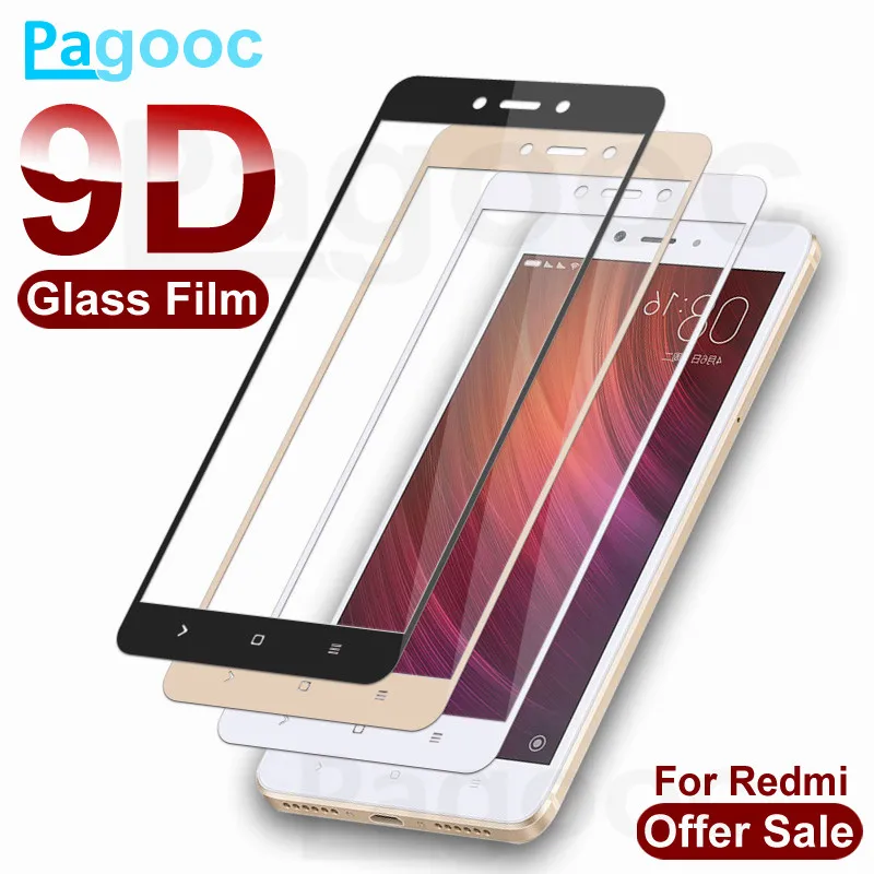 9D защитный Стекло для Xiaomi Redmi Note 4 4X5 5A Pro Экран протектор на Redmi 5 Plus S2 GO 4X 4A 5A чехол с пленкой из закаленного стекла