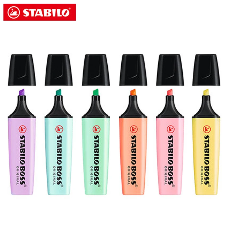 1 шт. STABILO BOSS высокий светильник er Macaron 70 цветной студенческий большой емкости