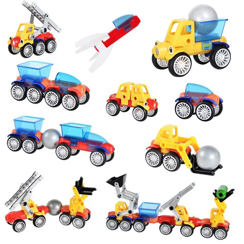 Koop 19 56 Pcs Magneet Speelgoed Sticks   Ballen Magnetische Bouwstenen Auto Kits Bouw Speelgoed Designer Educatief Speelgoed Voor kinderen