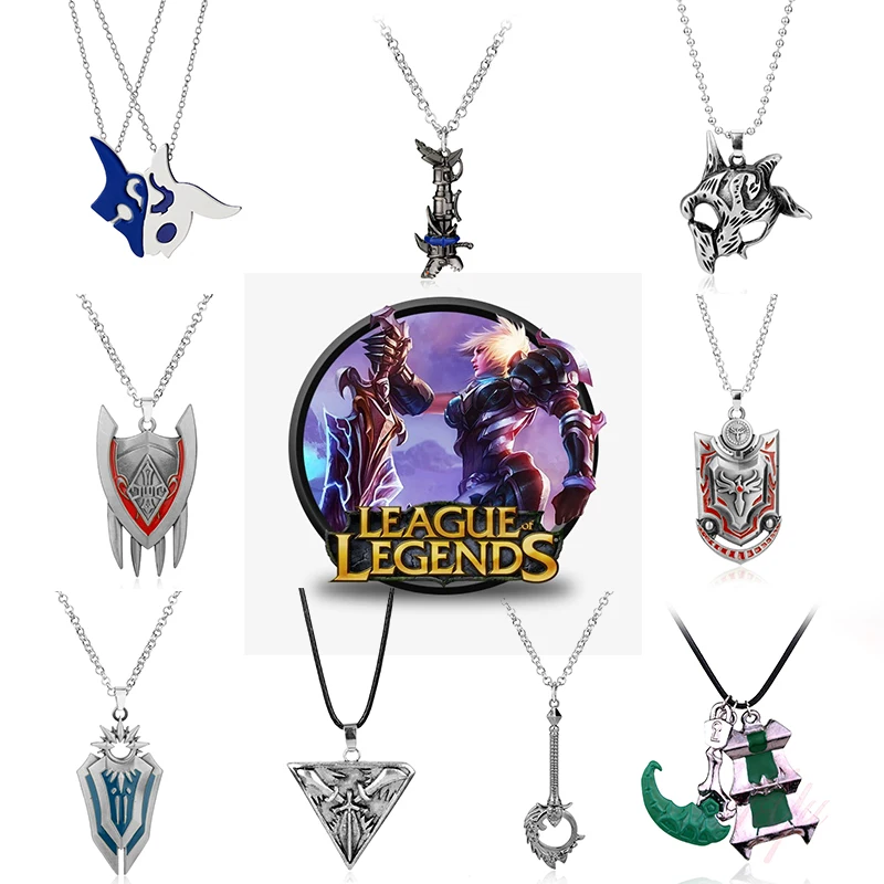 Legends Of League Jinx Cannon Necklace Long Chain Game League Weapon Pendant Necklace Cosplay