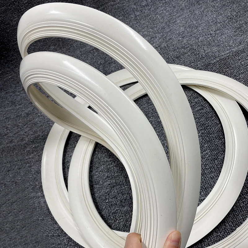 vespa White Retro Rubber Tyre Wheel Hub Protection Stickers Rings 12 (6)