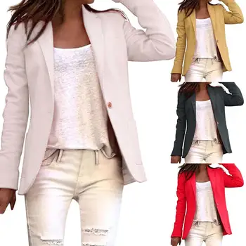 

Suit adies Candy Color Long Sleeve OL Slim Thin Small Blazer пиджак женский blazer feminino блейзер tweed veste femme