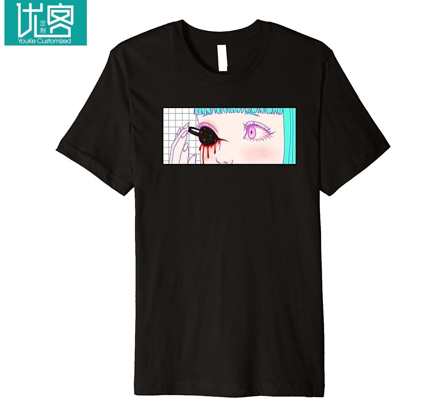 SPACE VAPORWAVE GROSS AESTHETIC ANIME MANGA OTAKU SKATE COOL 2019 Summer New Brand T Shirt Men Hip Hop T-Shirts Casual | Мужская одежда