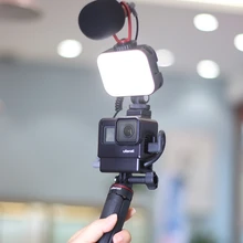Ulanzi Vijim VL-100C Mini LED Vlog de luz ajustable en la Cámara de relleno de luz 2500K-6500K regulable de luz de la lámpara de luz para teléfono