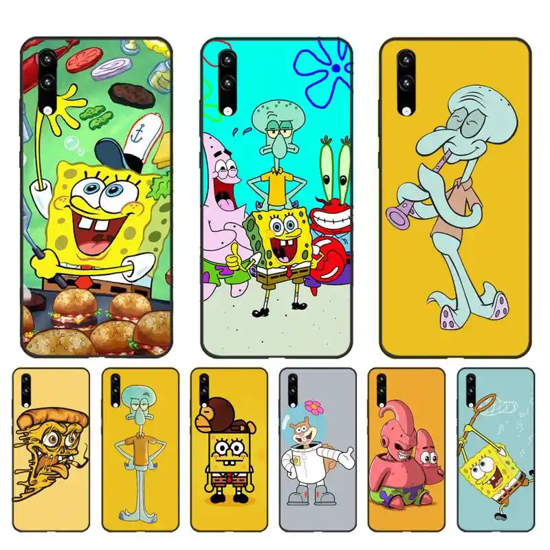 Yndfcnbスポンジボブパトリックスターsquidward触手電話ケースhuawei社honor8x 8a 9 10 Lite 10i i 7a 7c P 30 40 Lite Aliexpress