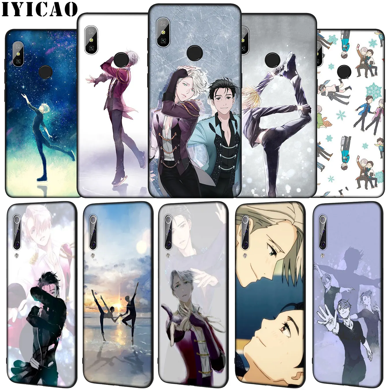 Мягкий силиконовый чехол IYICAO с аниме yuri on ice victuri для Xiaomi Mi 10 9 9T A3 Pro 8 SE A2 Lite A1 CC9 CC9E 6