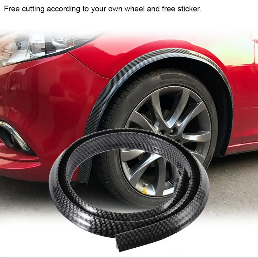 Fender Flares автомобильное колесо Арка брови защита против царапин защитная Насадка крышка автомобиля колеса fender Carbon Fiberauto аксессуары