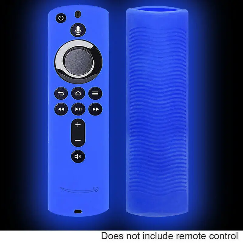 Светящийся силиконовый чехол противоударный чехол для Fire tv Stick 4 K/Fire tv(3-го поколения)/Fire tv Cube голосовой пульт дистанционного управления